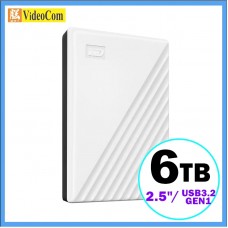 WD My Passport 6TB (白色) WDBR9S0060BWT - 2.5" USB3.2 GEN1 可攜式外置式硬碟  803WDBR9S0060BWT-V02